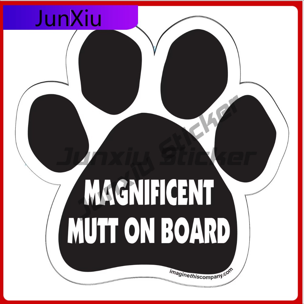 Laptop Accessories Online - Magnificent Mutt On Board - Adhesivo