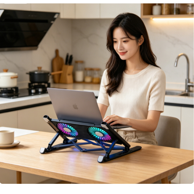 Laptop Ergonomic Accessories - Base Enfriadora Plegable para Portátil, Soporte