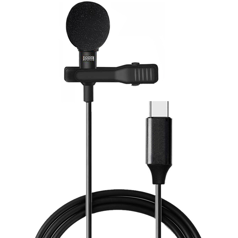 Laptop Accessories Online - Mini micrófono portátil condensador Clip-on solapa