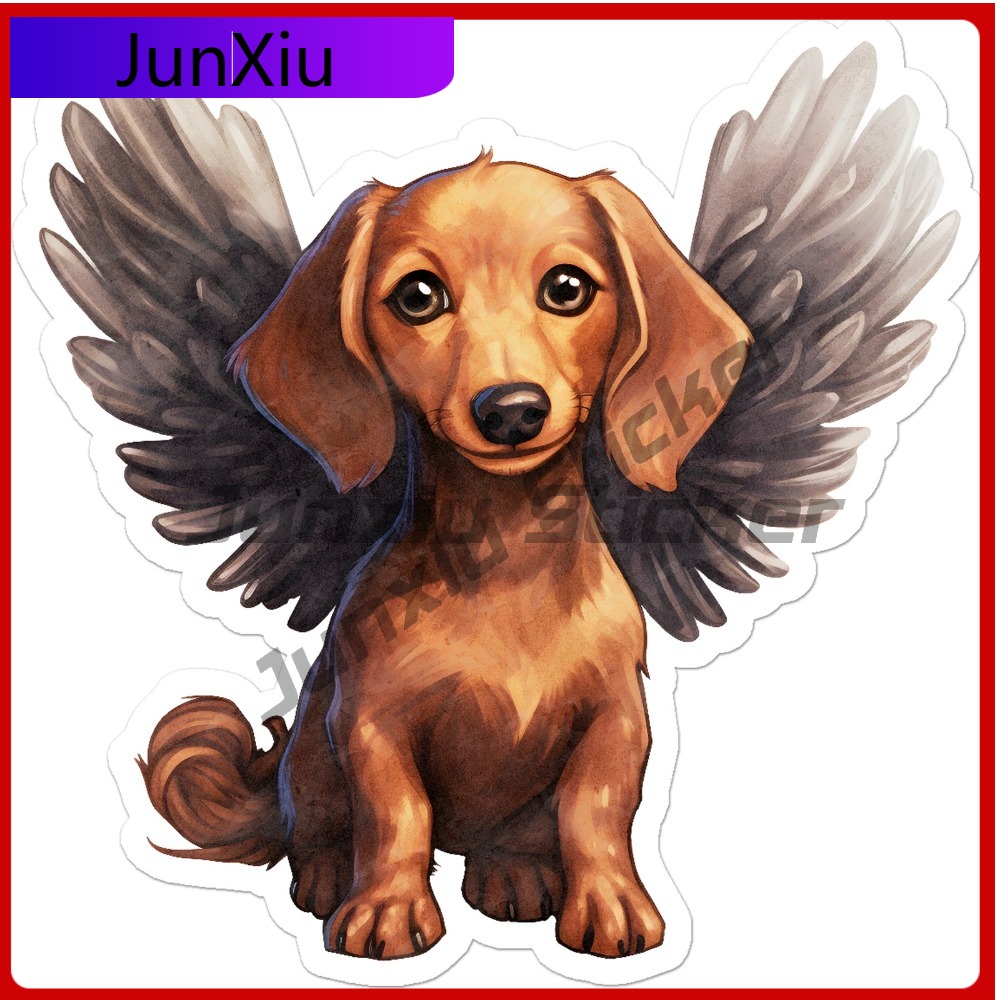Laptop Accessories To Have - Vinilo Dachshund Angel, Nuevo Adhesivo Clásico