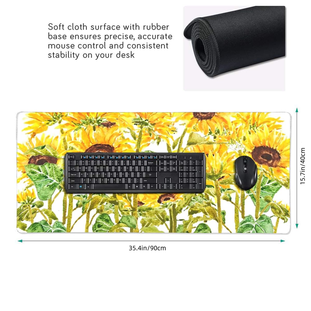 Alfombrilla grande para ratón  - Yellow Laptop Accessories reseña y precio