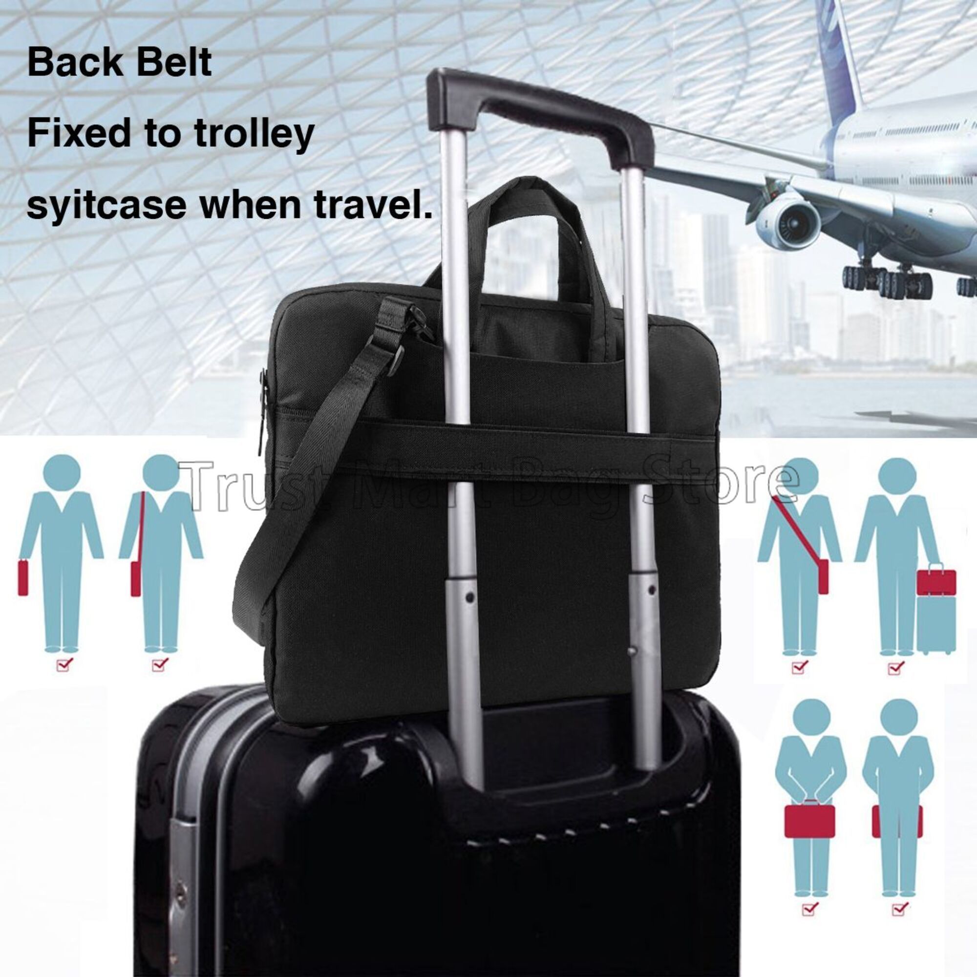 Bolsa de transporte con estamp - Laptop Accessories Organizer Bag reseña y precio