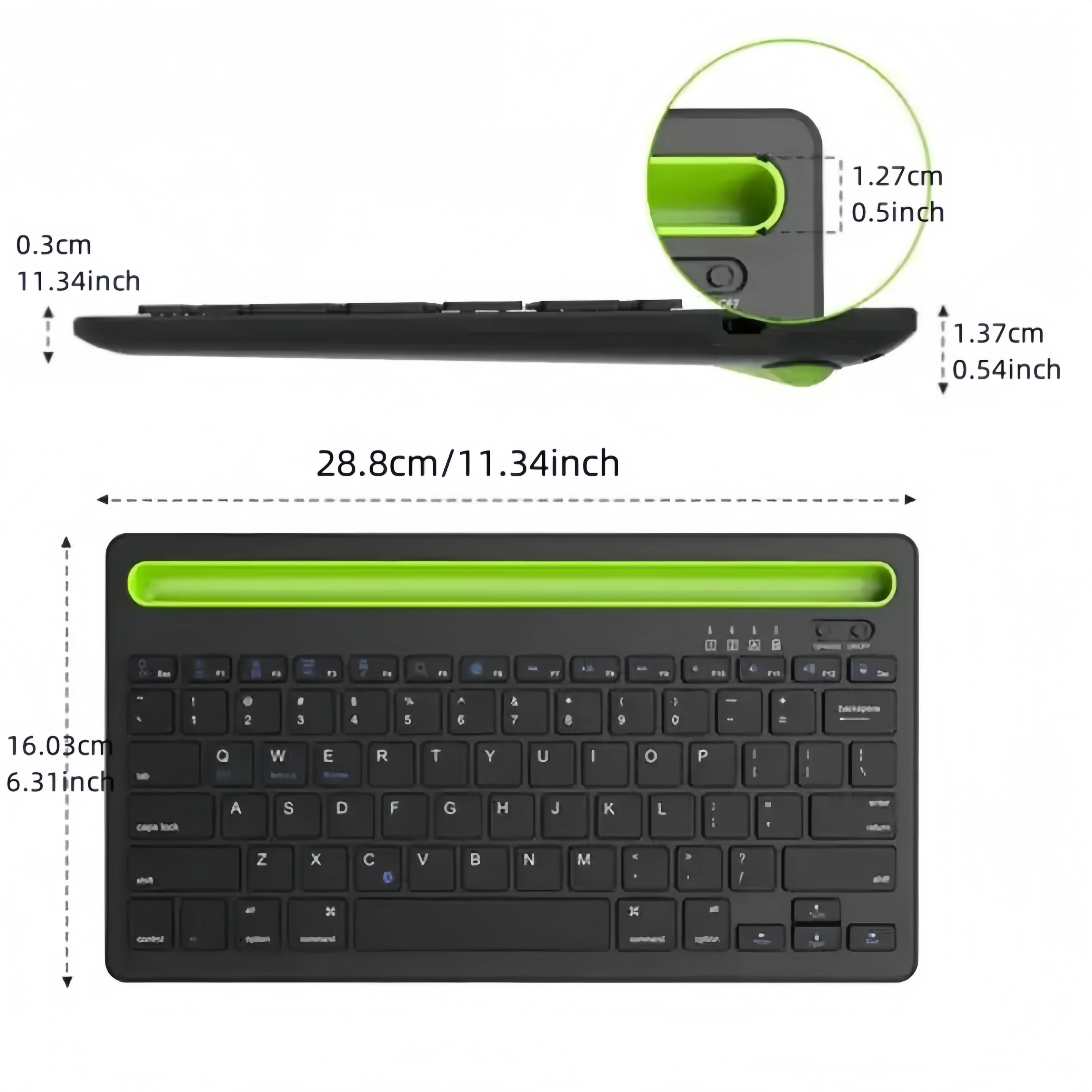 Teclado Bluetooth Compatible c - Laptop Ergonomic Accessories reseña y precio
