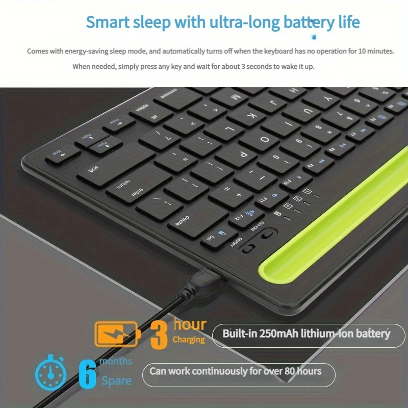 Teclado Bluetooth Compatible c - Laptop Ergonomic Accessories reseña y precio