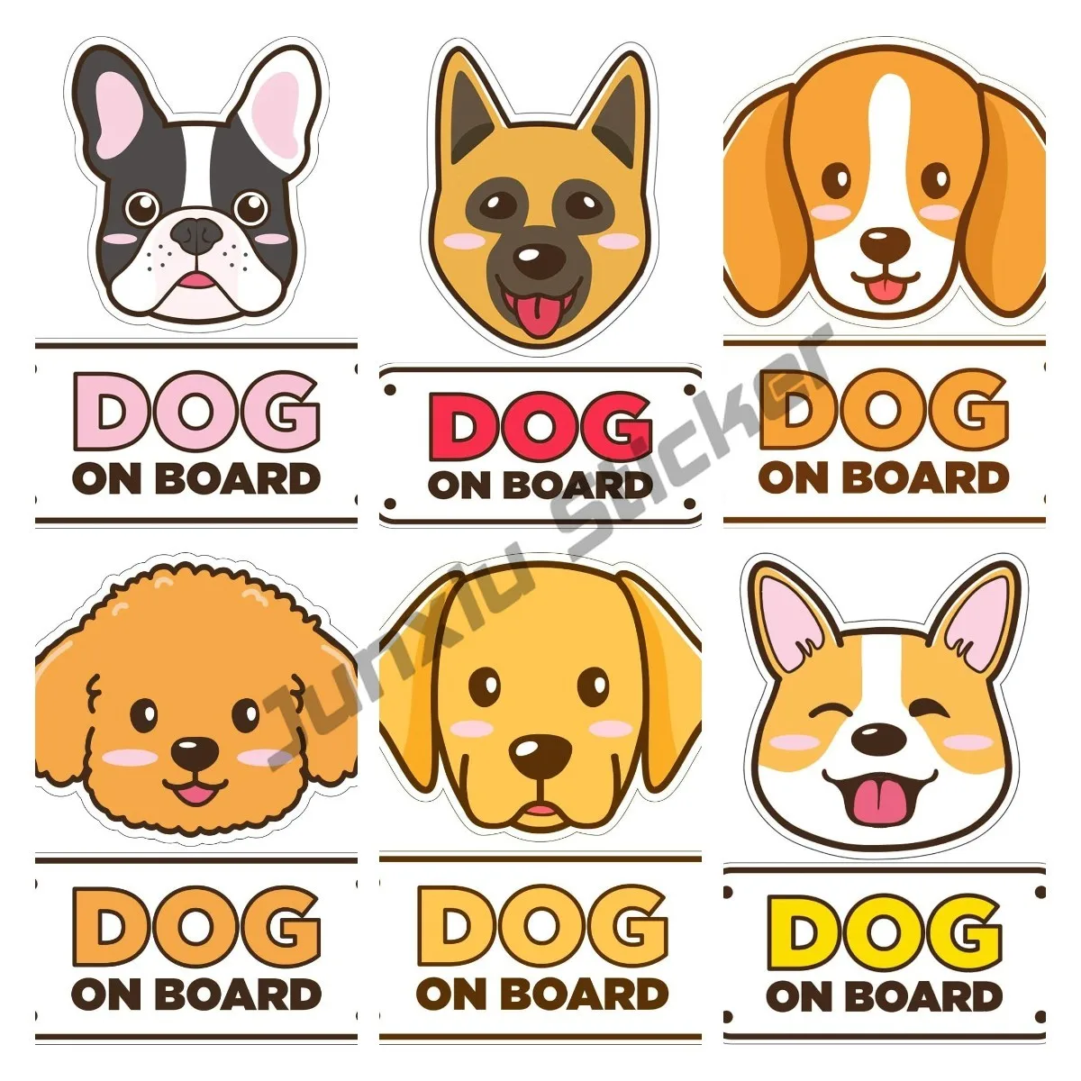 Perro a bordo pegatina de coch - Laptop Accessories Online reseña y precio