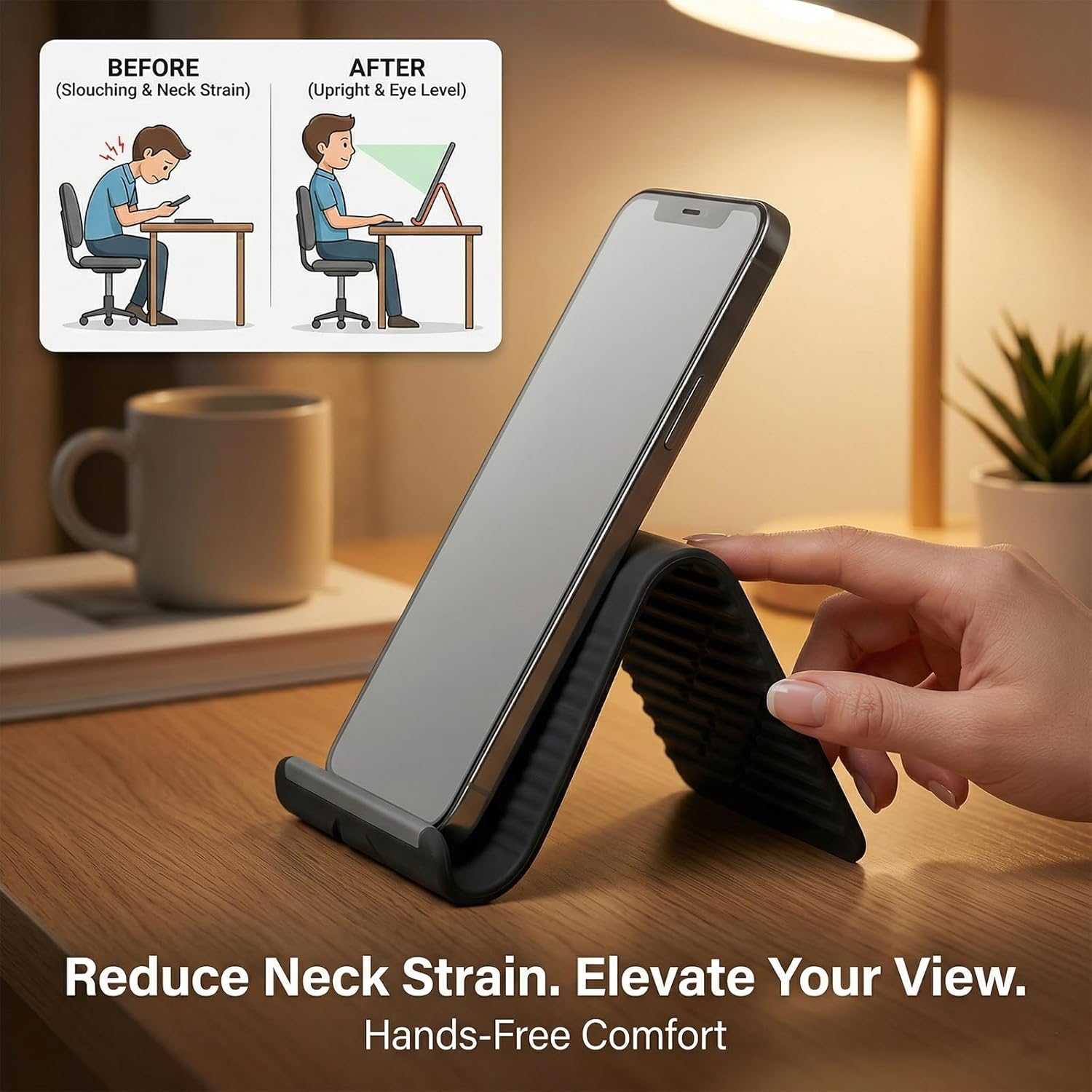 Soporte de silicona plegable y - Laptop Ergonomic Accessories reseña y precio