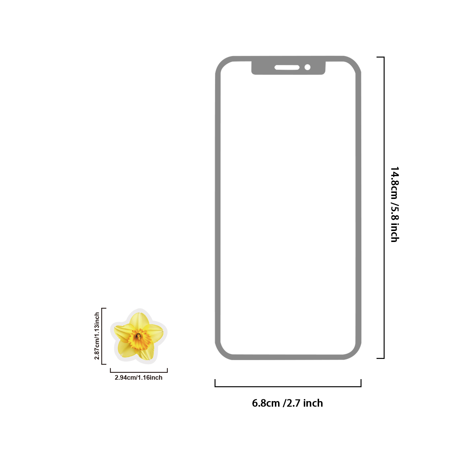 Etori Life Pegatinas florales  - Yellow Laptop Accessories reseña y precio