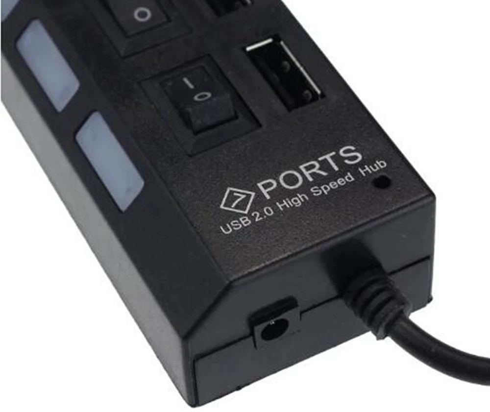 Divisor Hub USB 2,0 de 7 puert - Laptop Accessories And Parts reseña y precio