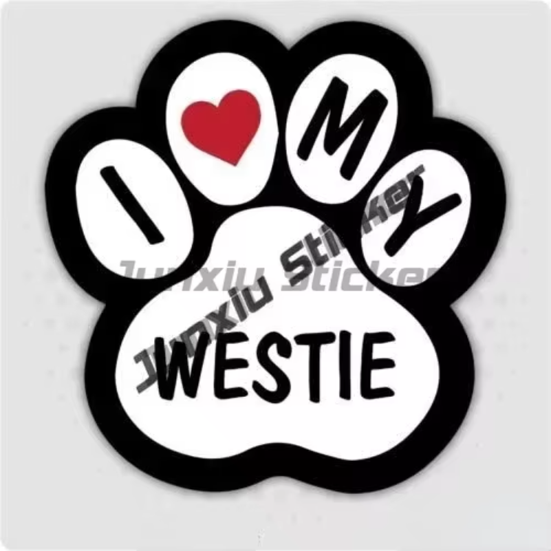 Pegatina Westie I Love My West - Laptop Accessories Brand reseña y precio