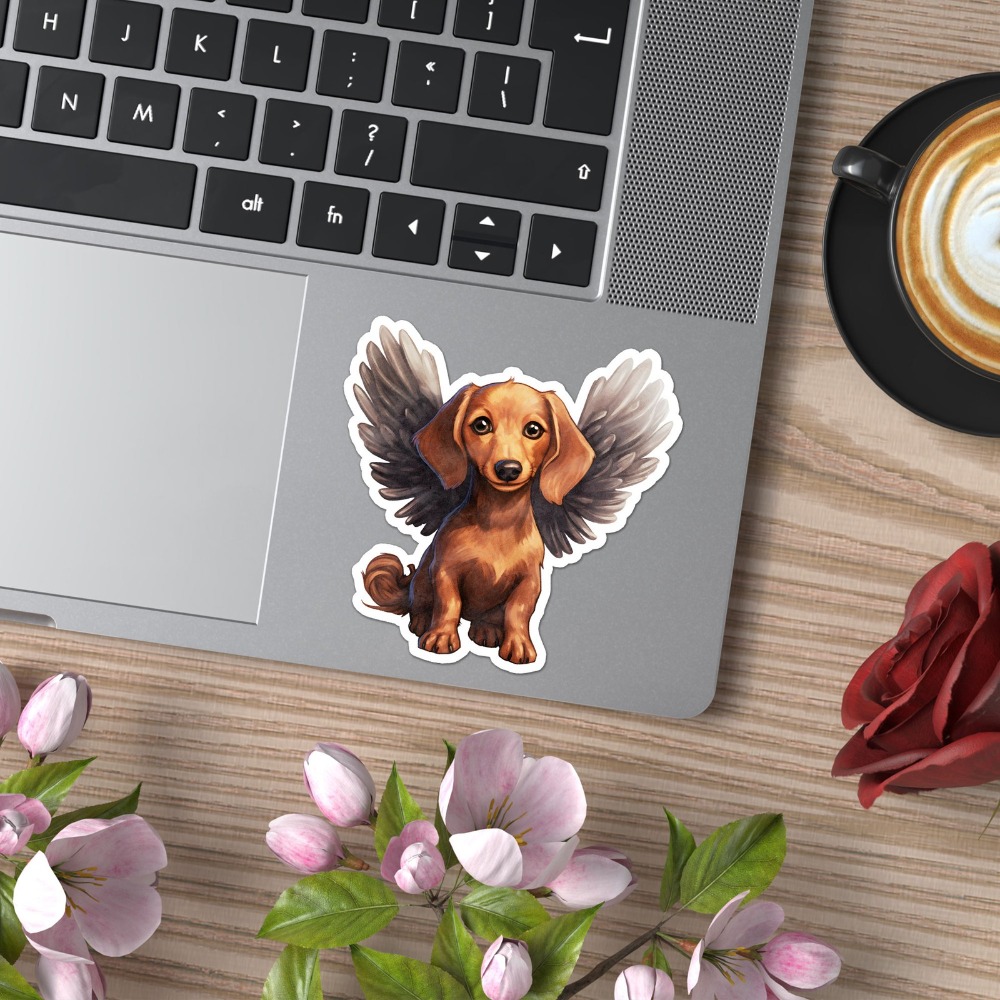 Vinilo Dachshund Angel, Nuevo  - Laptop Accessories To Have reseña y precio