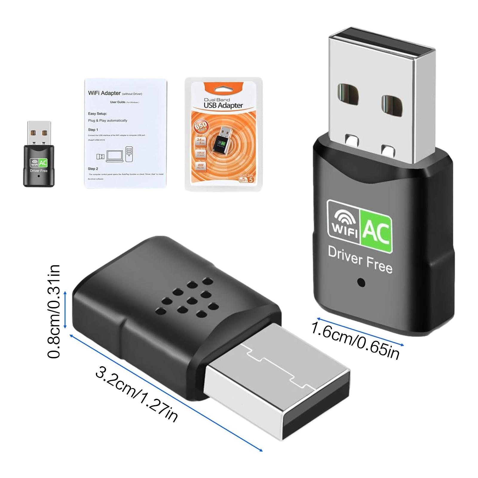 Adaptador WiFi USB AC600, mini - Laptop Ergonomic Accessories reseña y precio